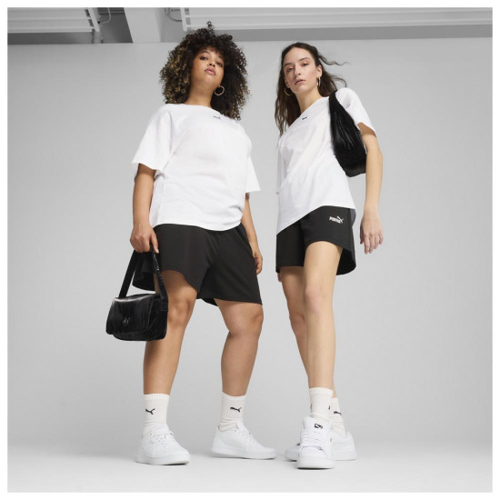 Puma Γυναικείο σορτς Essential Small No.1 Logo Lightweight 4'' High-Waist Shorts